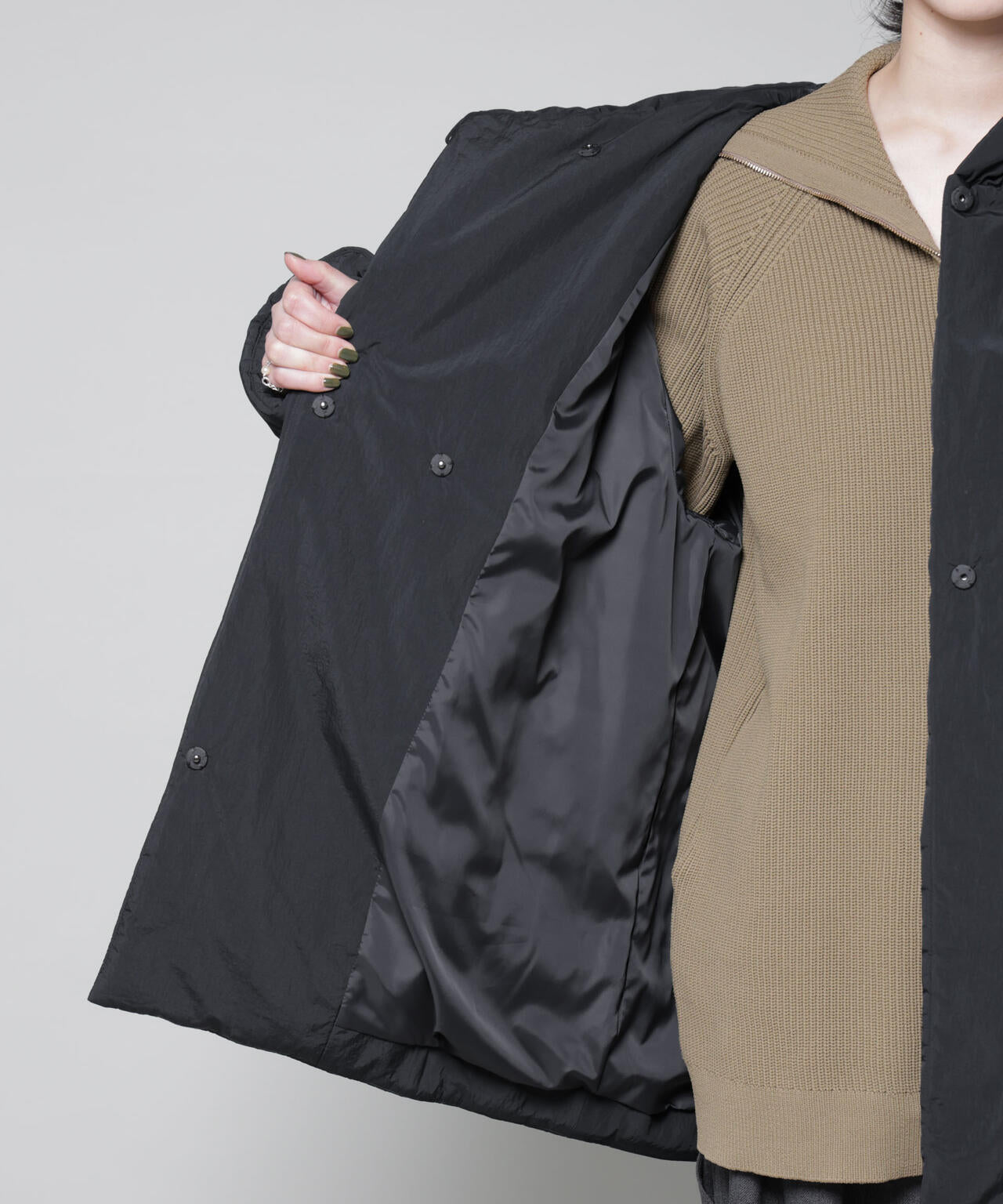 ETHERMALOFT(R)AEROGEL 中綿フードコクーンコート 6695211307