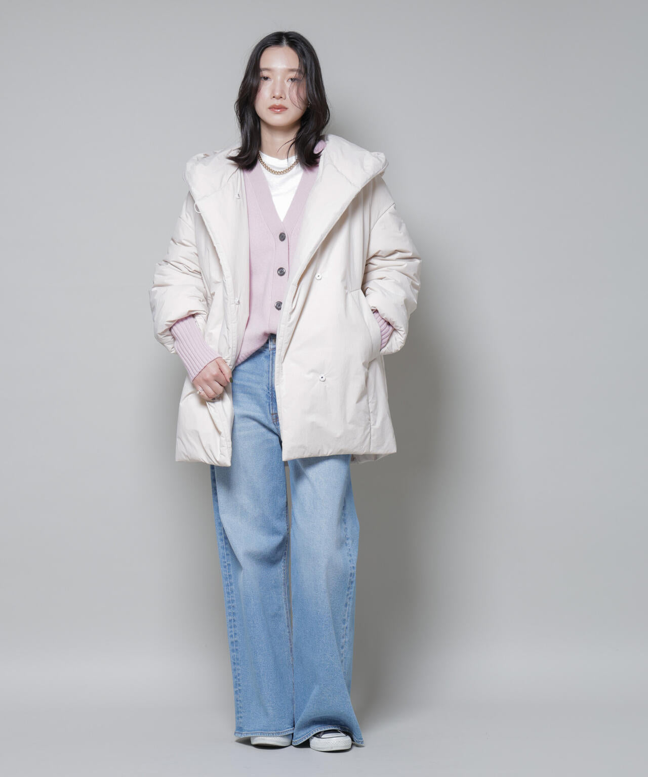 ETHERMALOFT(R)AEROGEL 中綿フードコクーンコート 6695211307