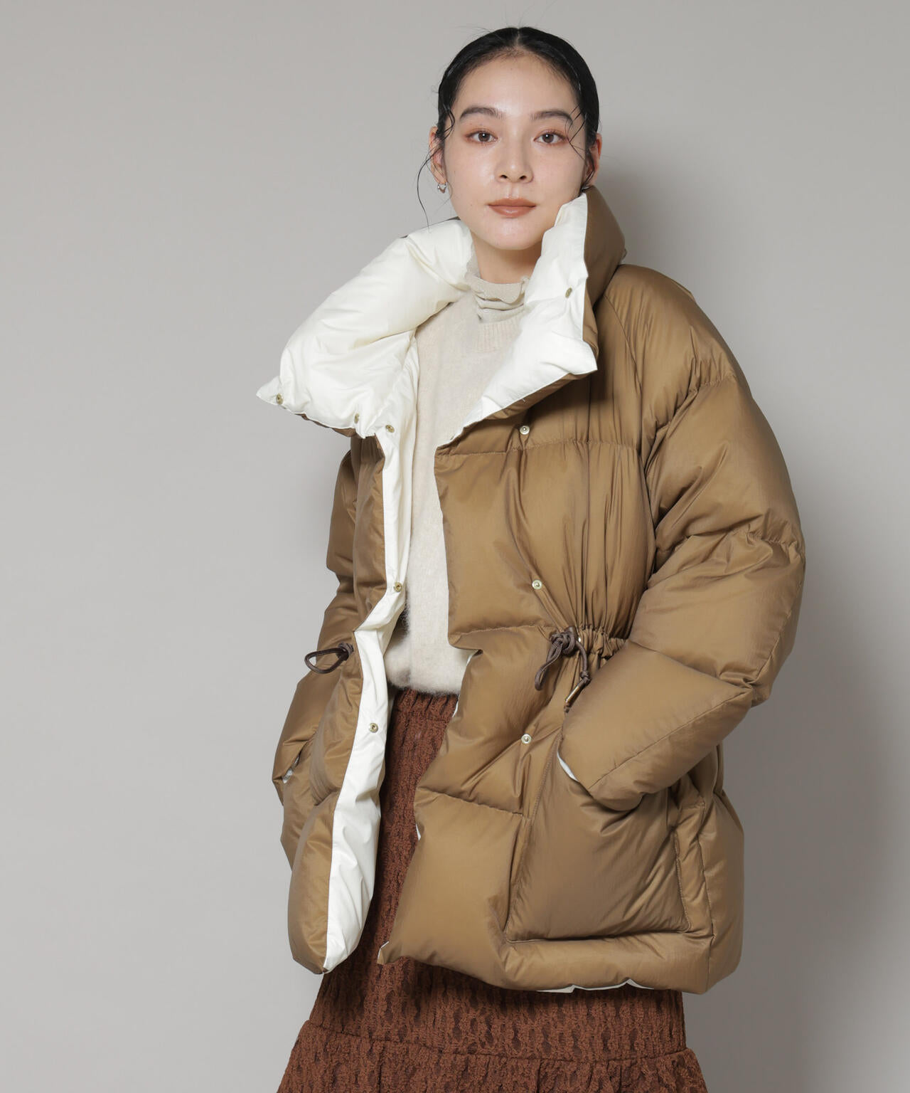 「西川ダウン(R)」バイカラーボリュームダウン 6695214304