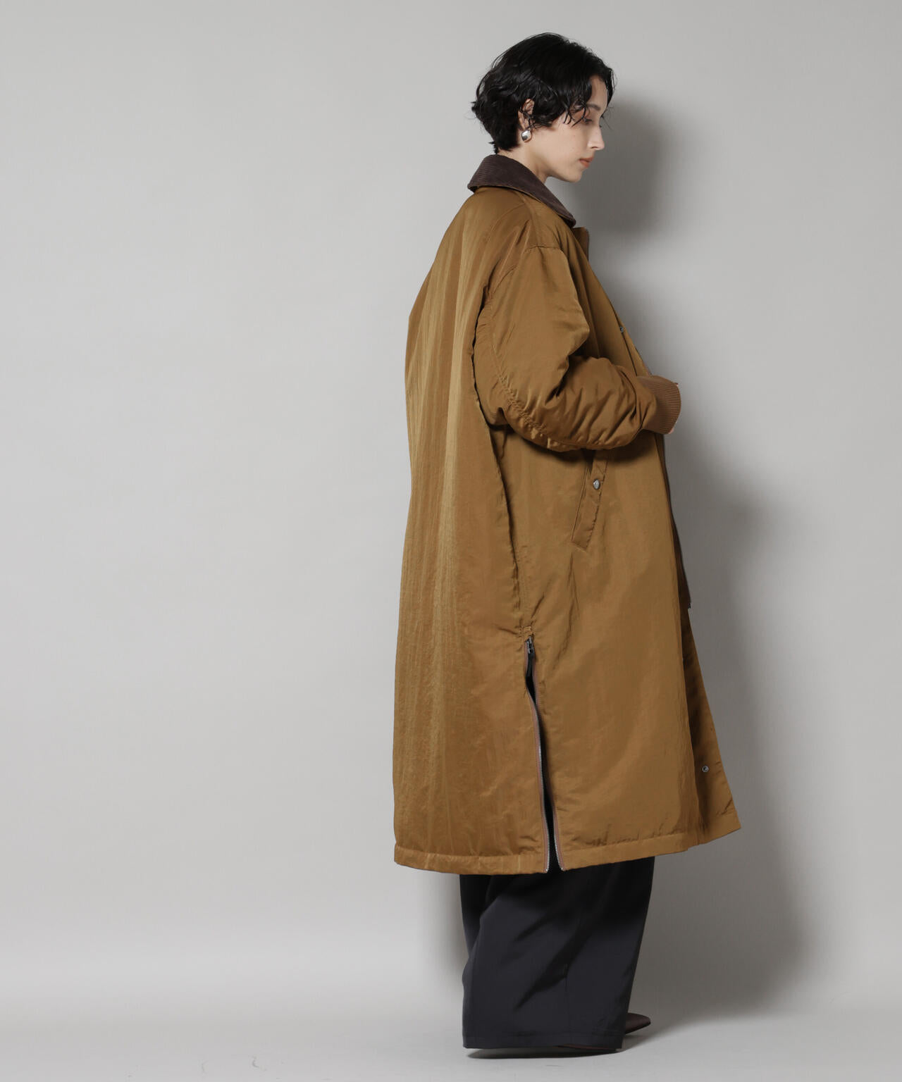 「STEVELOUR」「西川ダウン(R)」ミリタリーロングコート 6695214305