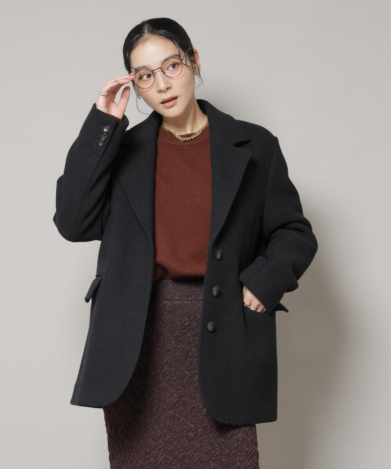 ワイドショルダージャケット