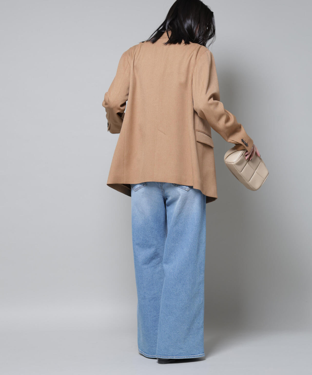 ストレッチサージダブルジャケット(セットアップ可) 6695216314