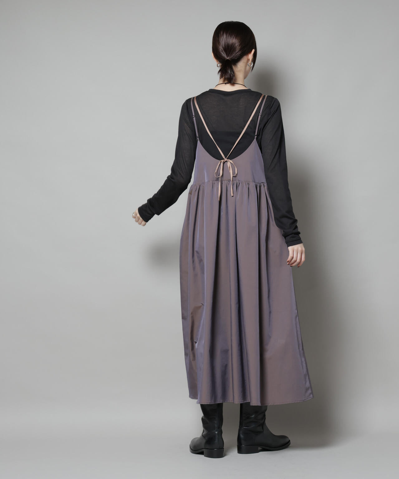 シャンブレータフタキャミレイヤードワンピース 6695219312