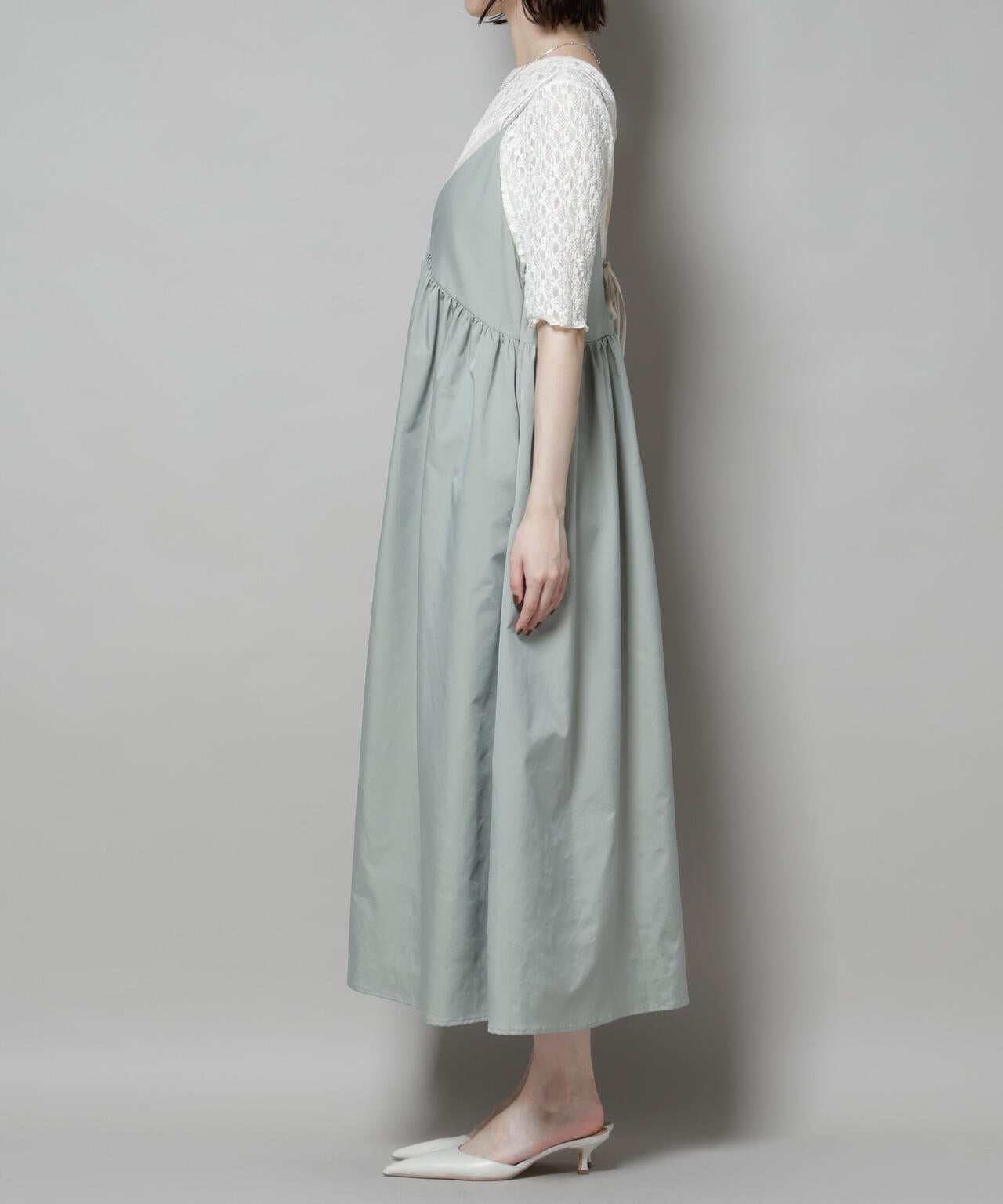 シャンブレータフタキャミレイヤードワンピース 6695219312