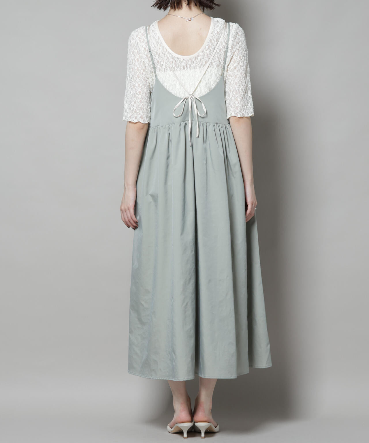 シャンブレータフタキャミレイヤードワンピース 6695219312