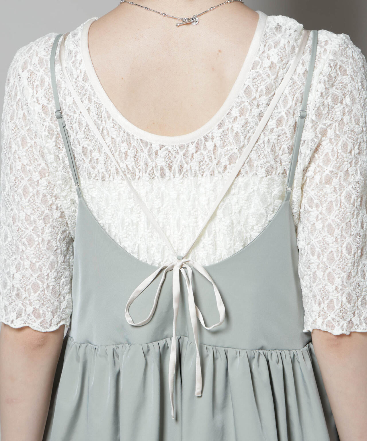 シャンブレータフタキャミレイヤードワンピース 6695219312