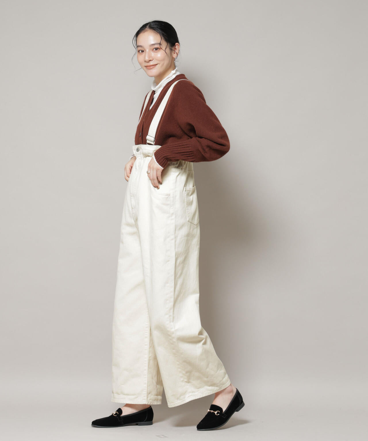 コットンワイドサロペット 6695219321