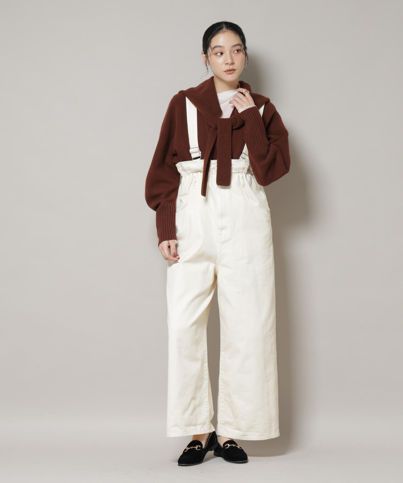 コットンワイドサロペット 6695219321