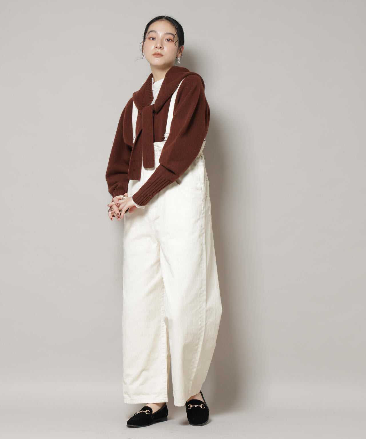 コットンワイドサロペット 6695219321