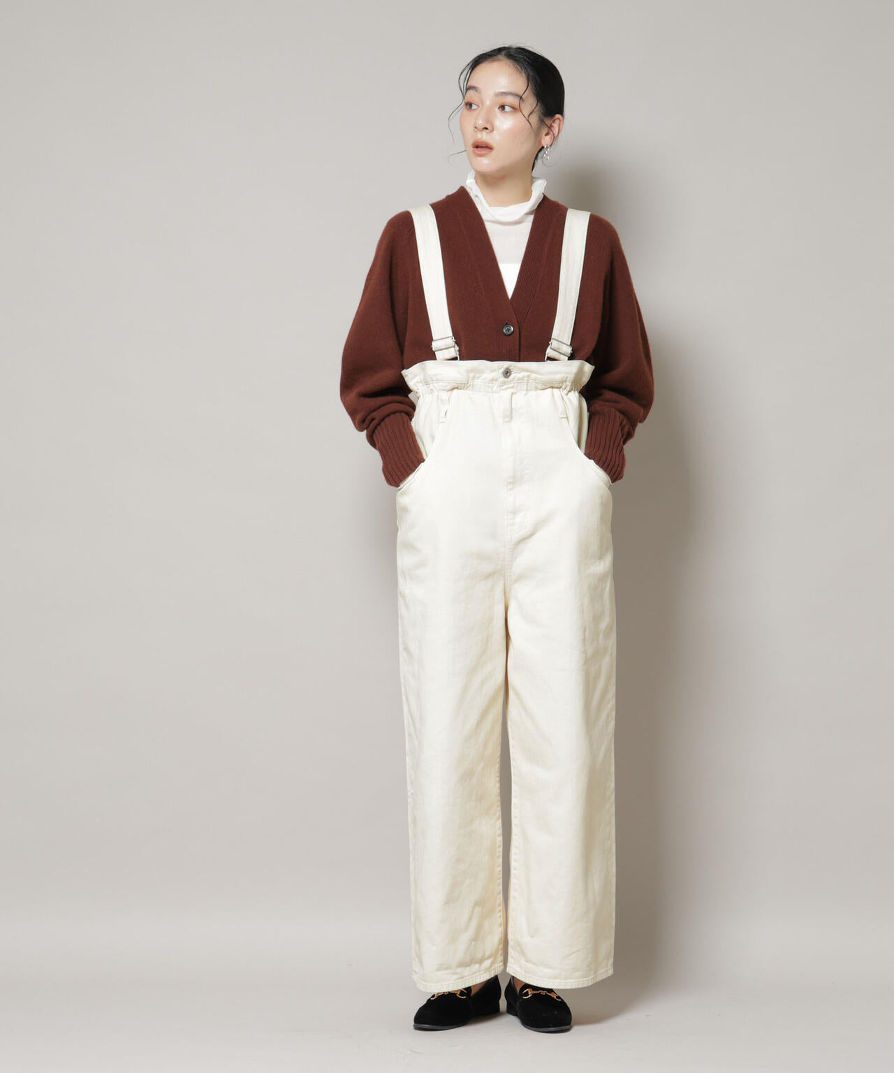 コットンワイドサロペット 6695219321