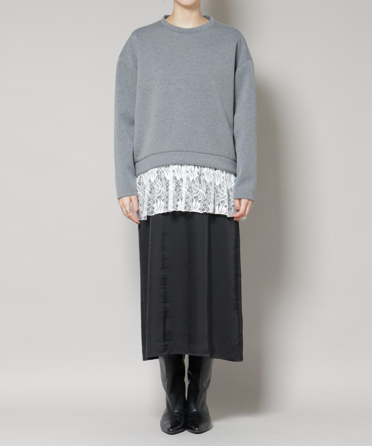 レースレイヤードセットワンピース 6695219327