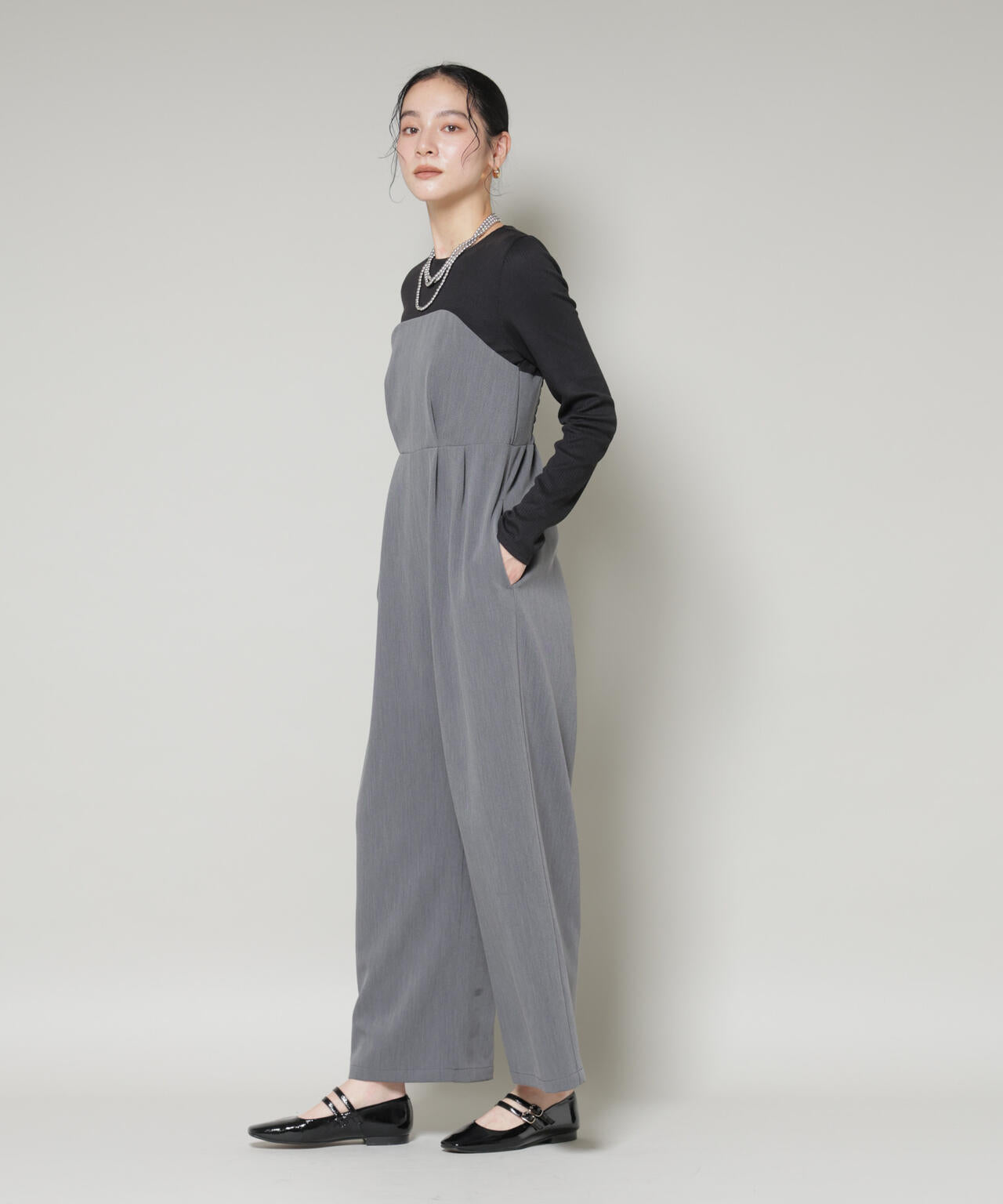 リブトップドッキングスーチングオールインワン 6695219328