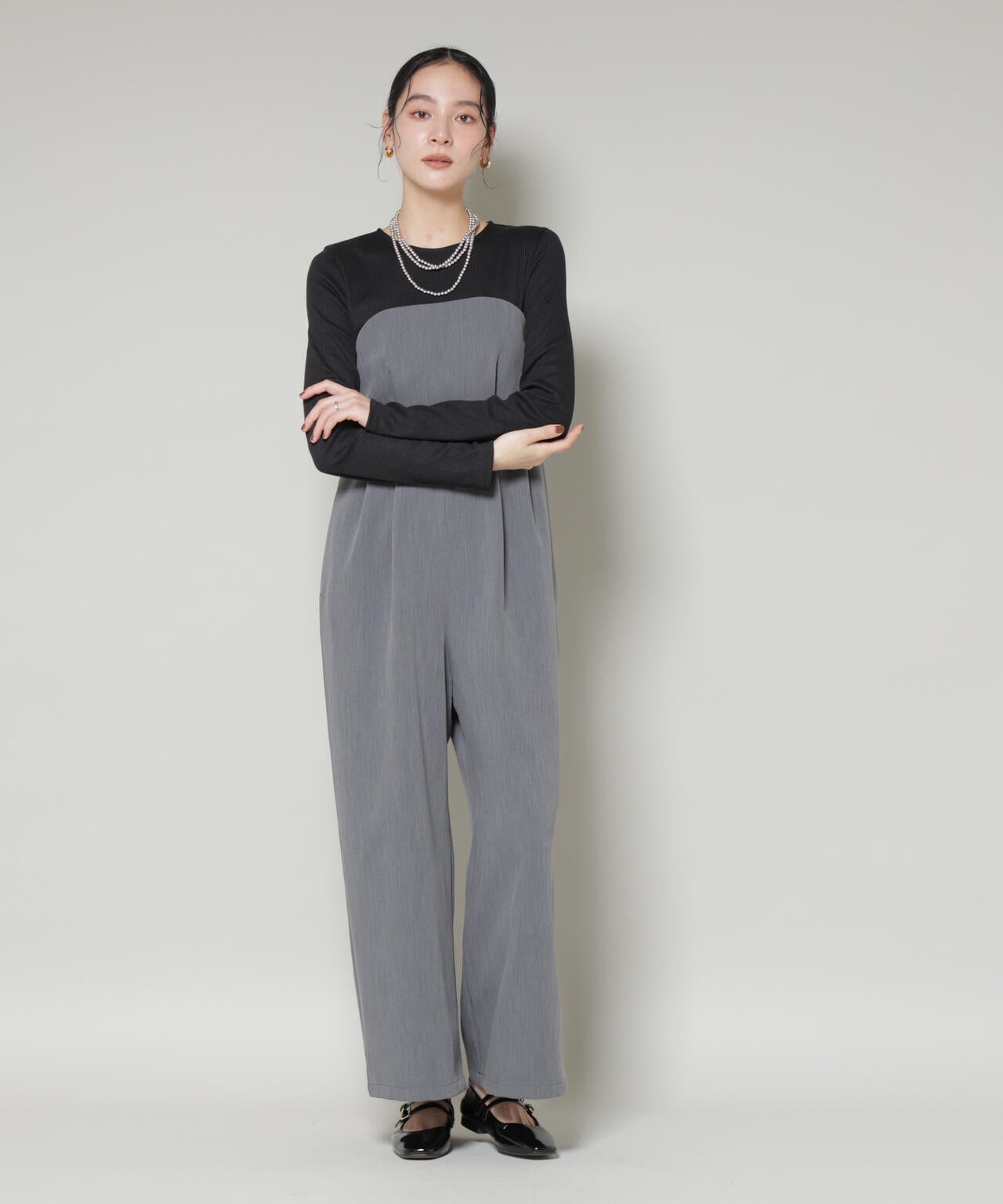 リブトップドッキングスーチングオールインワン 6695219328