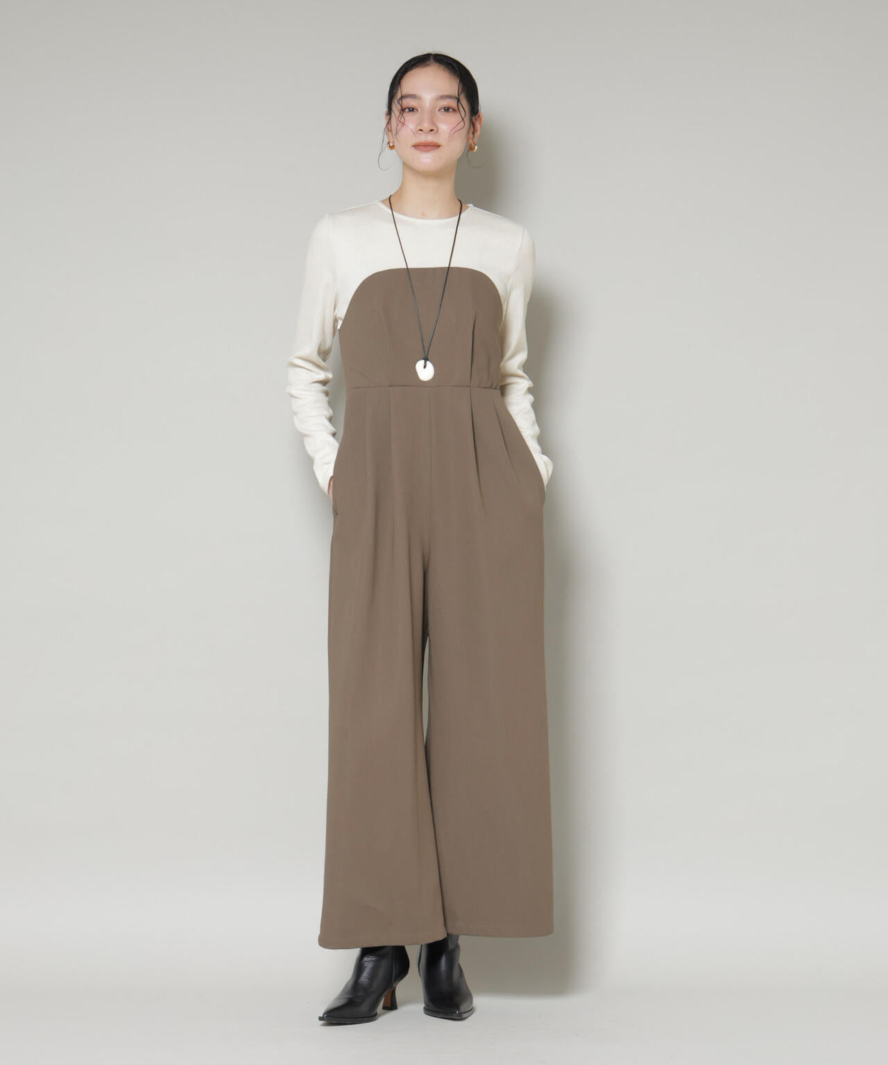 リブトップドッキングスーチングオールインワン 6695219328