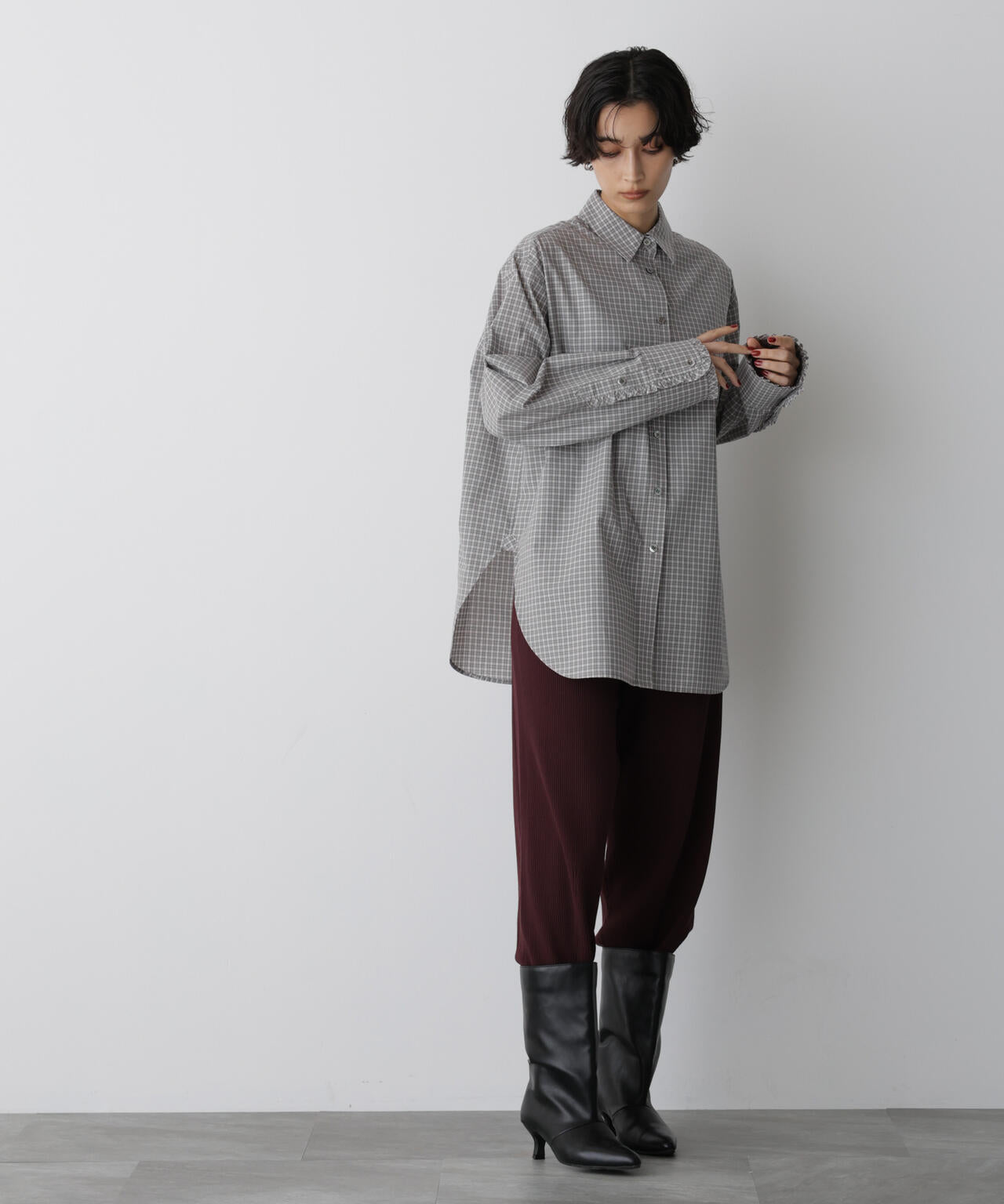 「STEVELOUR」モダンプレッピーシャツ 6695220315