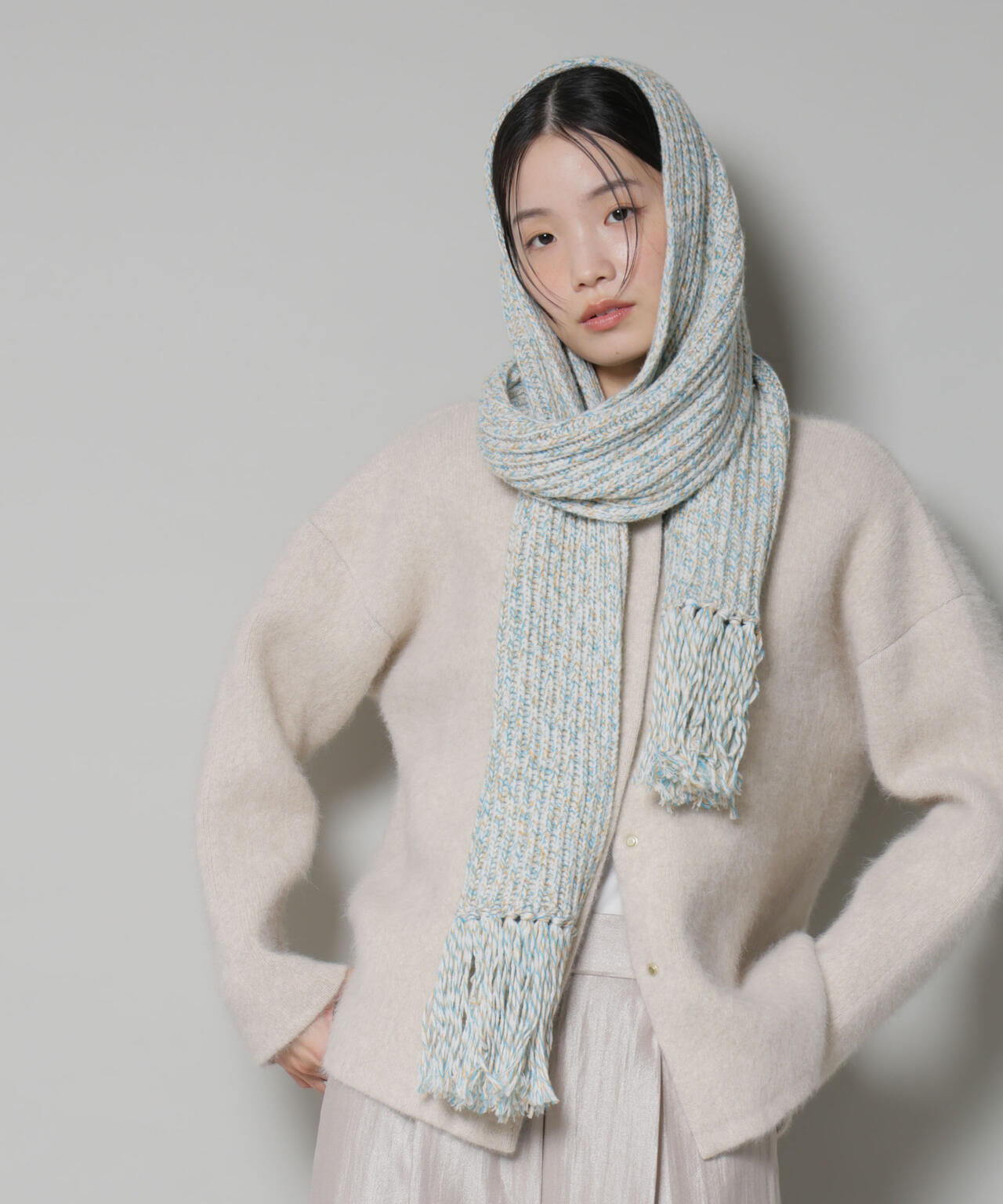 ウォッシャブルフォックスリバーニットジャケット 6695222306