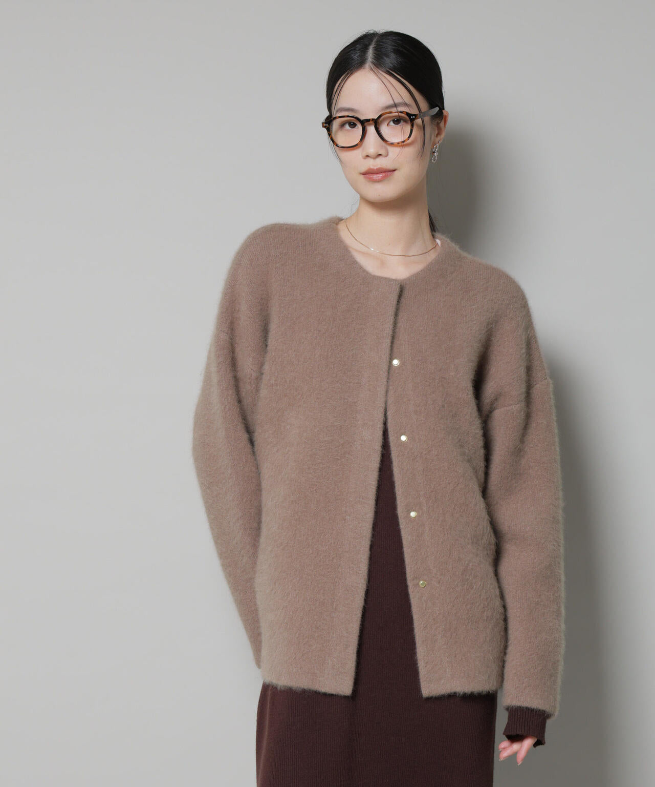 ウォッシャブルフォックスリバーニットジャケット 6695222306