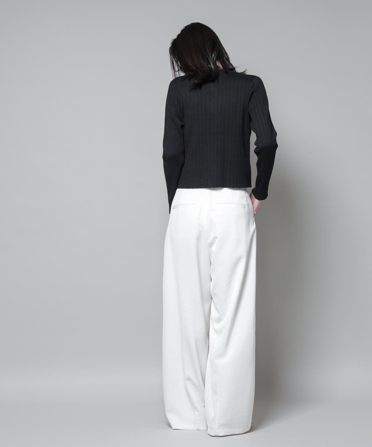 ホホバオイル加工ランダムリブカーディガン 6695222340