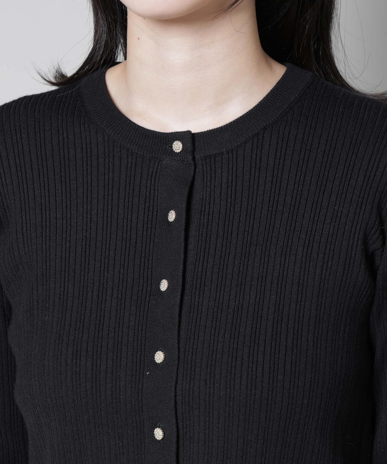 ホホバオイル加工ランダムリブカーディガン 6695222340