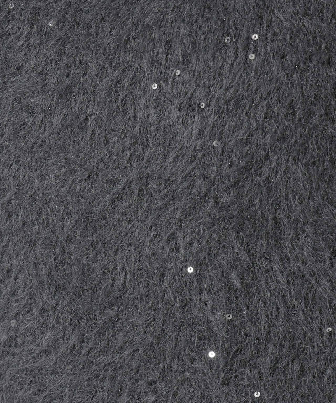 スパンコールフェザーニットプルオーバー 6695222343