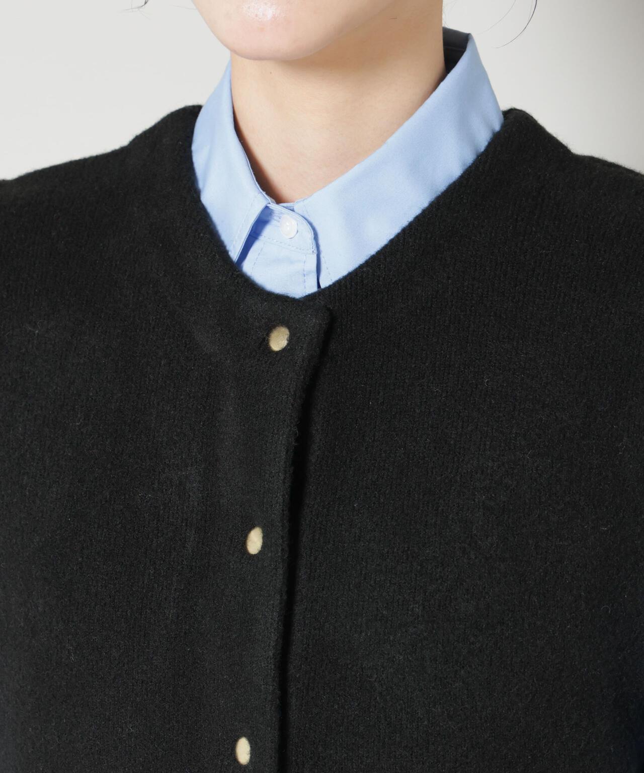 ダブルフェイスペプラムニットベスト 6695222346