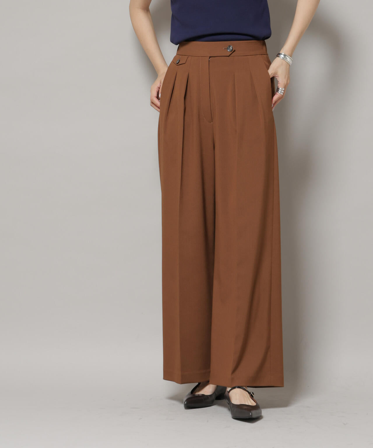 ドライウェザーストレッチ2タックワイドパンツ(セットアップ可) 6695227302