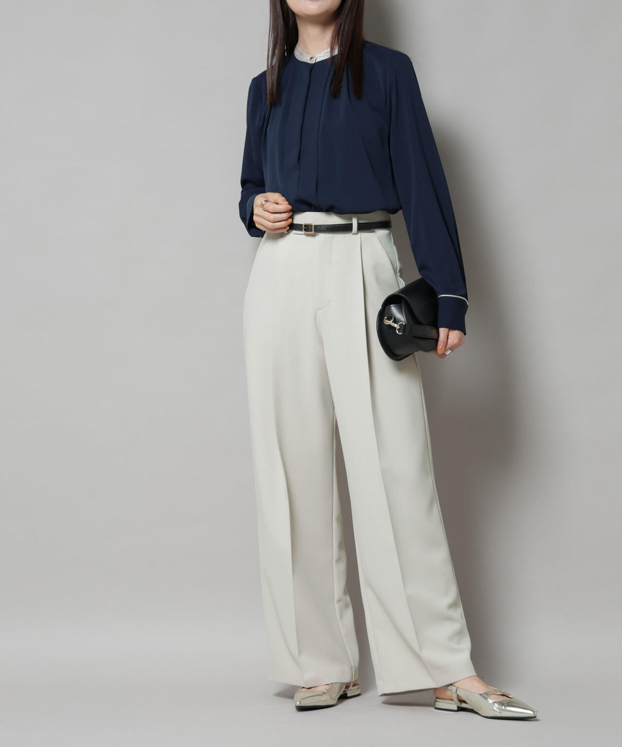 ツイルワイドスラックス 6695227310