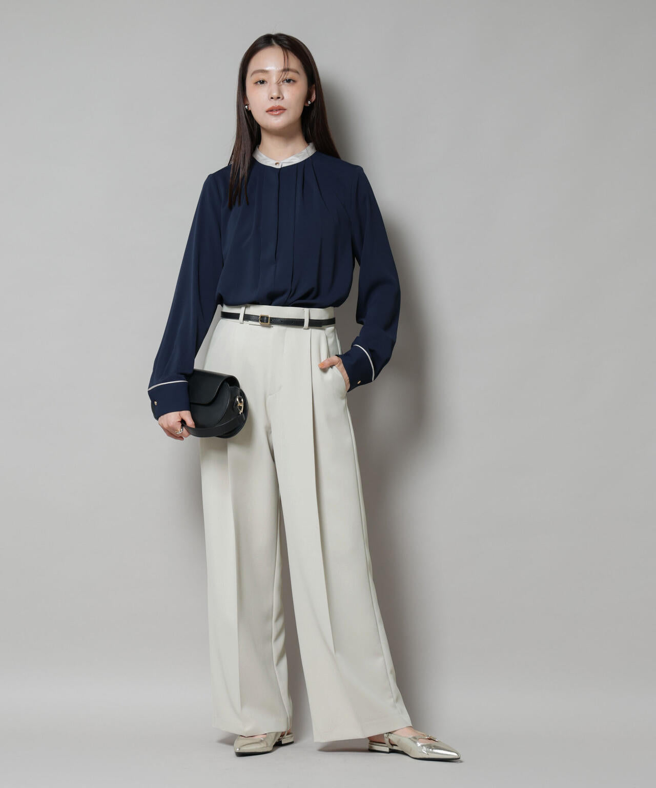 ツイルワイドスラックス 6695227310