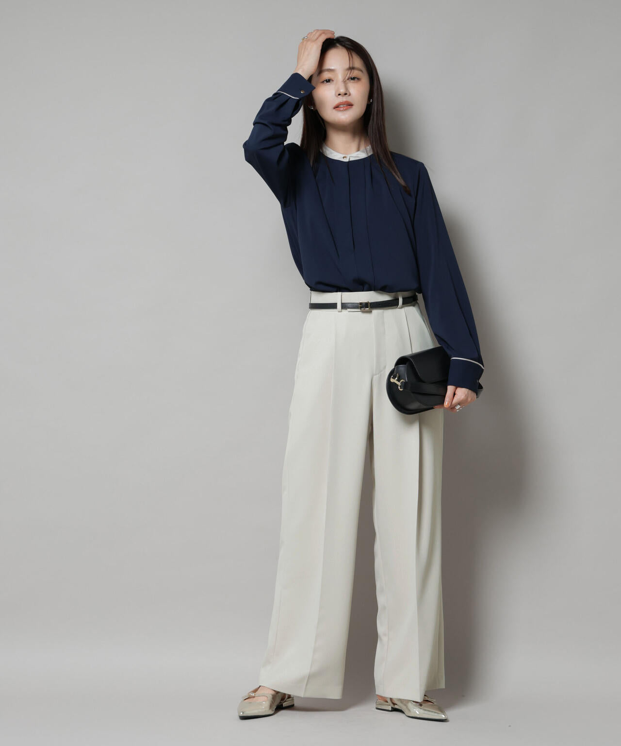 ツイルワイドスラックス 6695227310