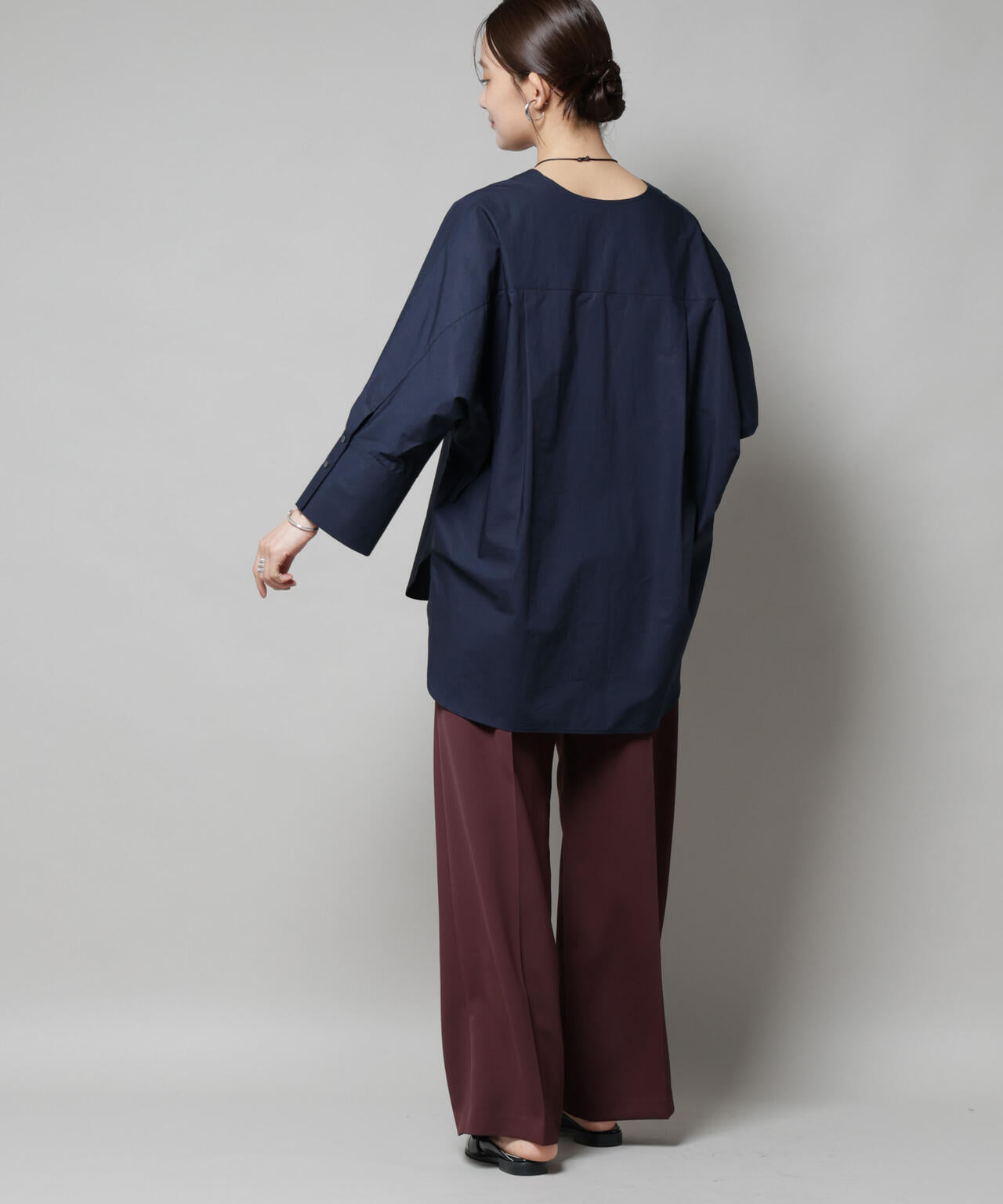 ツイルワイドスラックス 6695227310