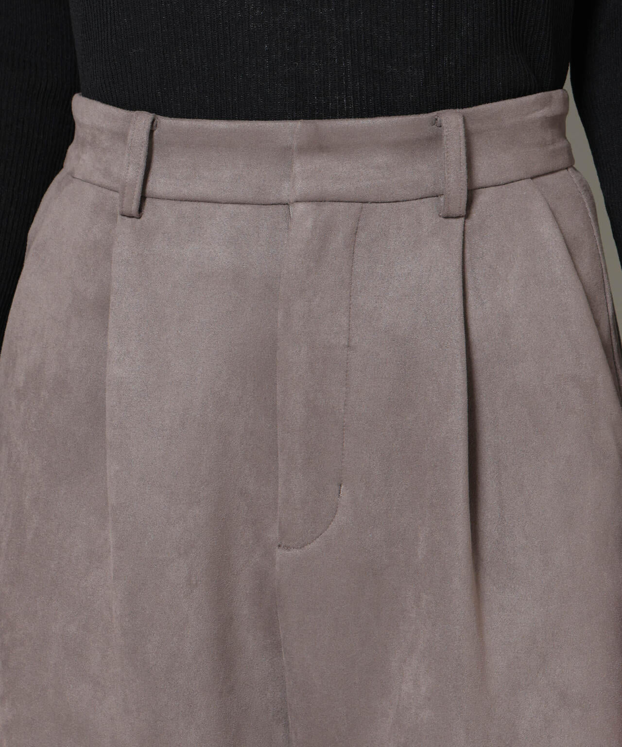 フェイクスエードタックパンツ 6695227322