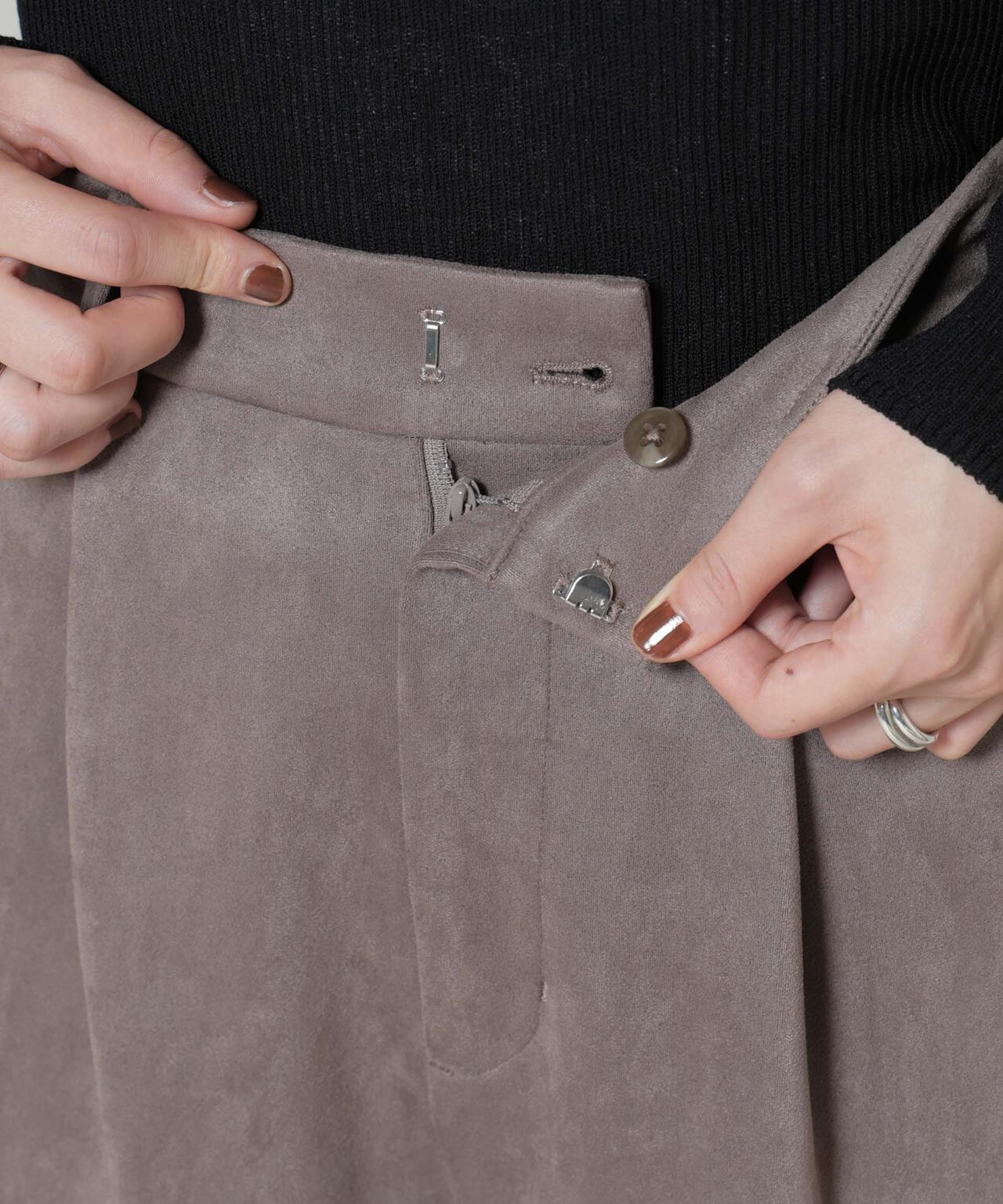 フェイクスエードタックパンツ 6695227322