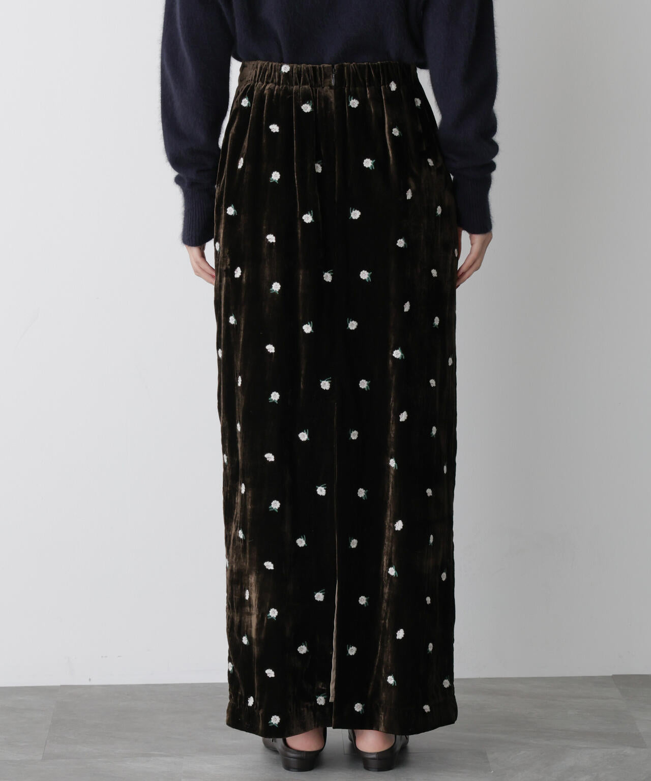 「STEVELOUR」ベロアブルームロングスカート(セットアップ可) 6695230310