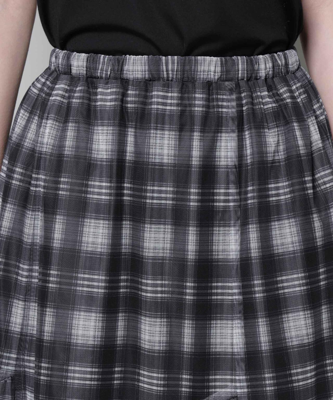 オンブレーチェックチュールスカート 6695230320