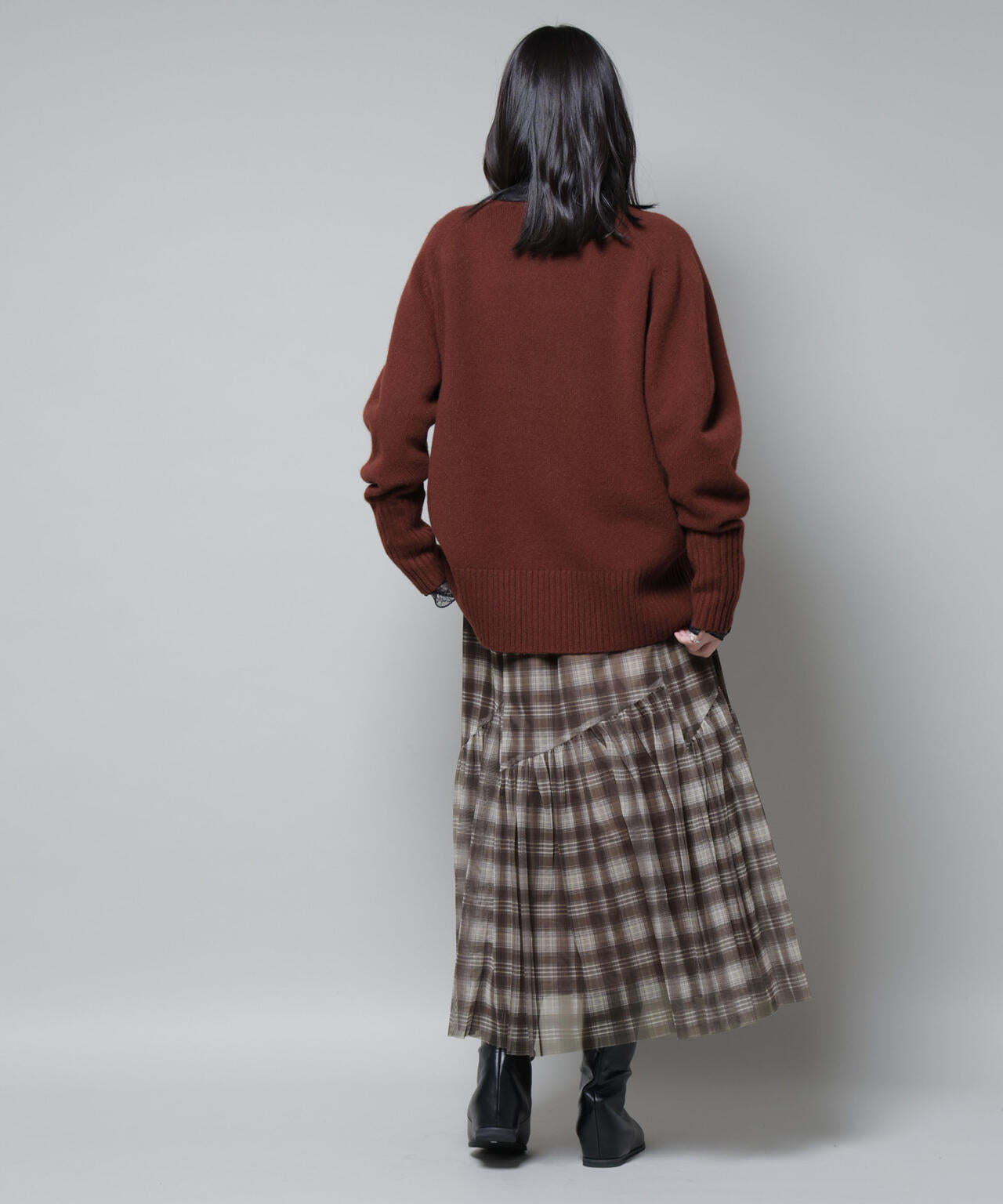 オンブレーチェックチュールスカート 6695230320