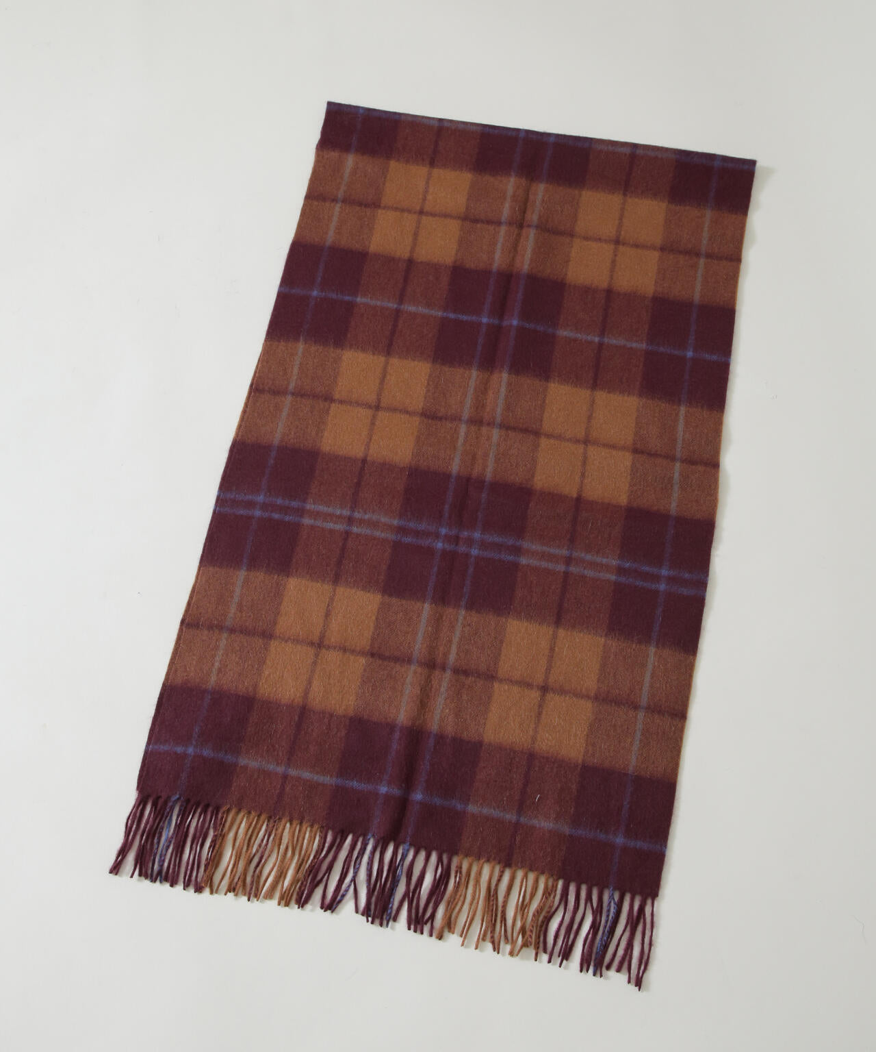 カシミヤチェックストール 6695241304