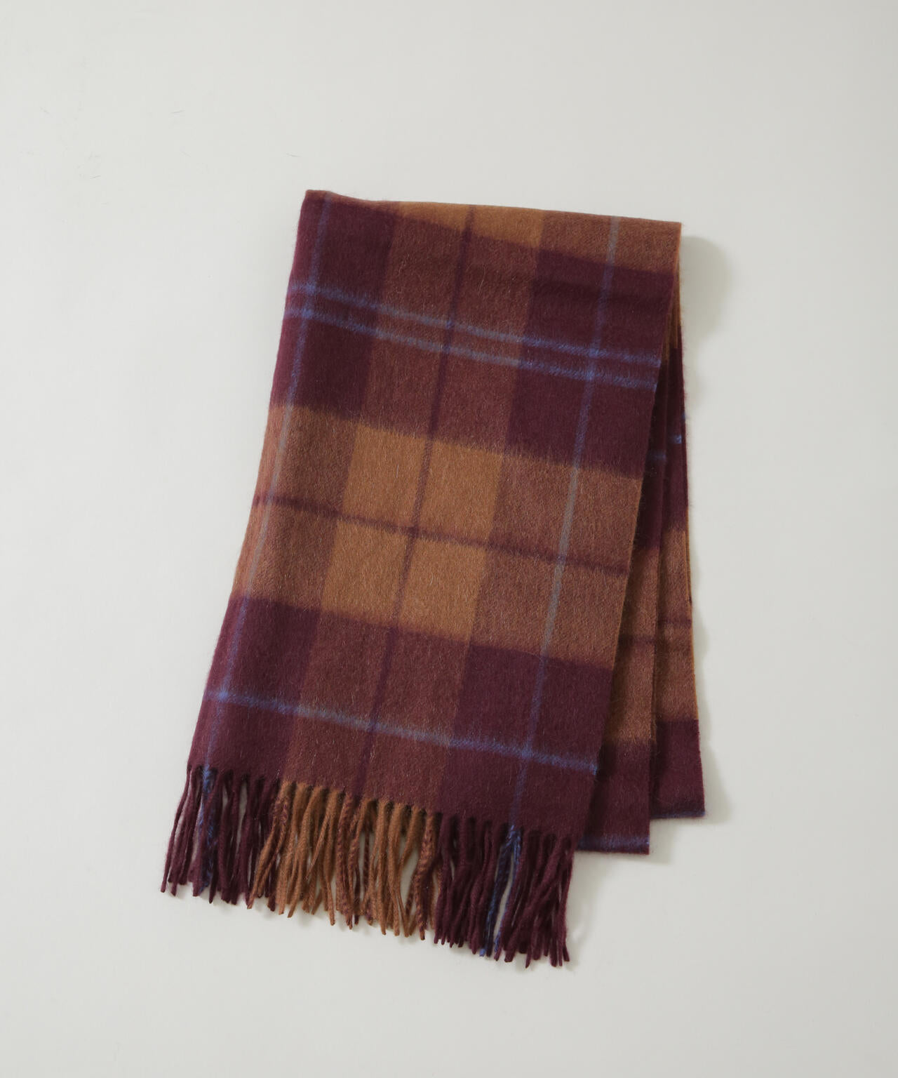 カシミヤチェックストール 6695241304