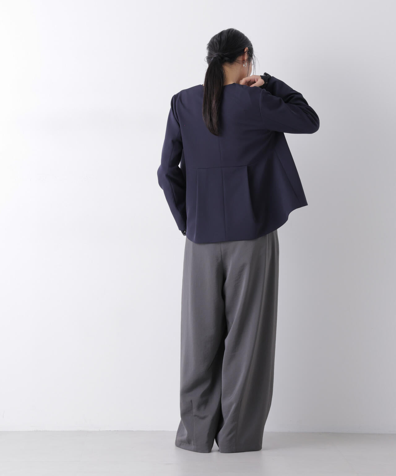 デイリーファンクション ノーカラージャケット(セットアップ可) 6696116300