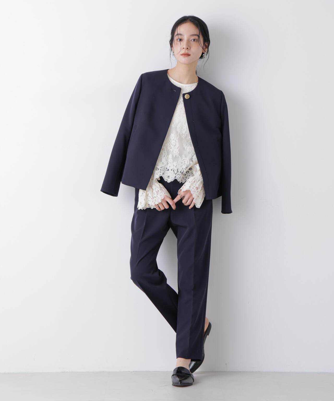 デイリーファンクション ノーカラージャケット(セットアップ可) 6696116300