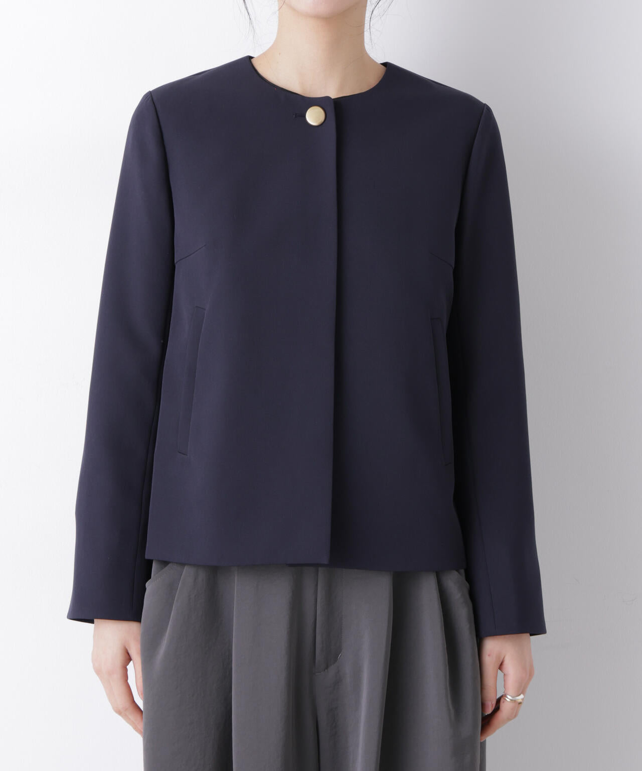 デイリーファンクション ノーカラージャケット(セットアップ可) 6696116300