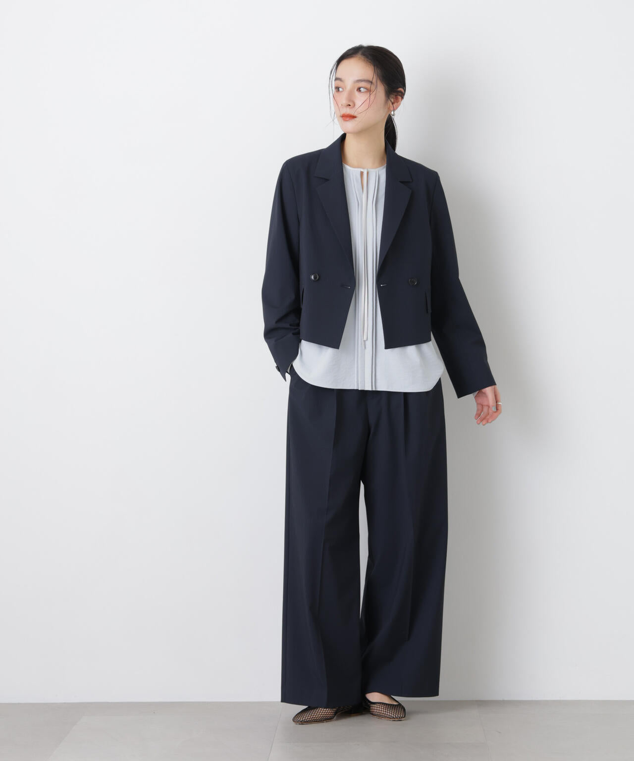 トロストレッチショートダブルジャケット(セットアップ可) 6696116303