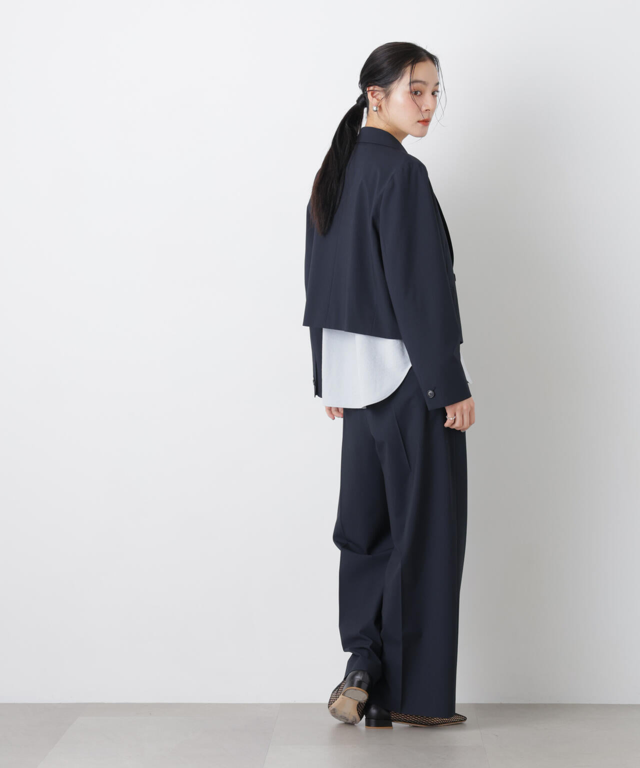 トロストレッチショートダブルジャケット(セットアップ可) 6696116303