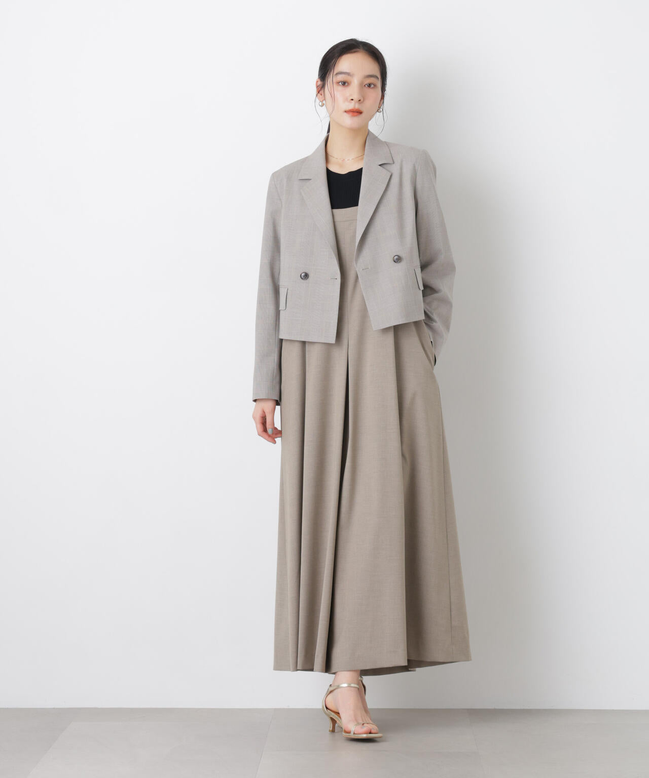 トロストレッチショートダブルジャケット(セットアップ可) 6696116303