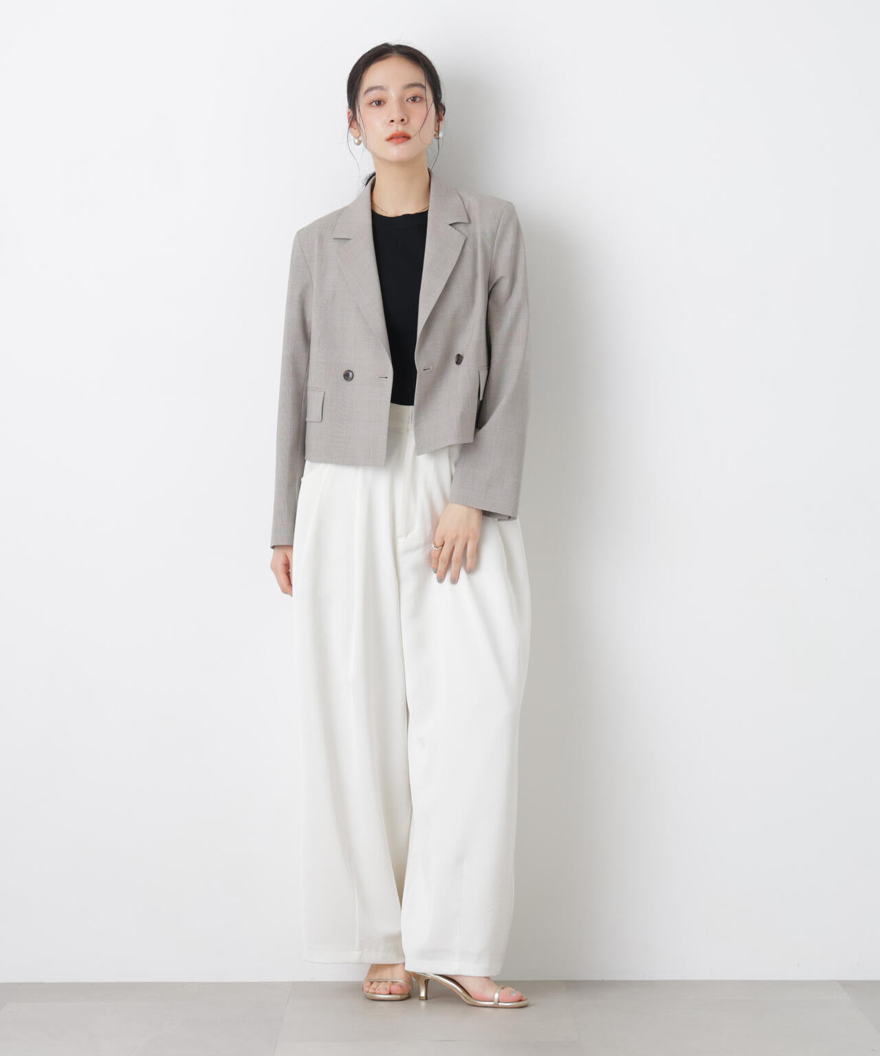 トロストレッチショートダブルジャケット(セットアップ可) 6696116303