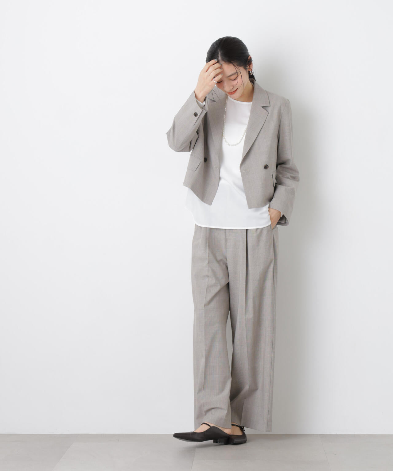 トロストレッチショートダブルジャケット(セットアップ可) 6696116303