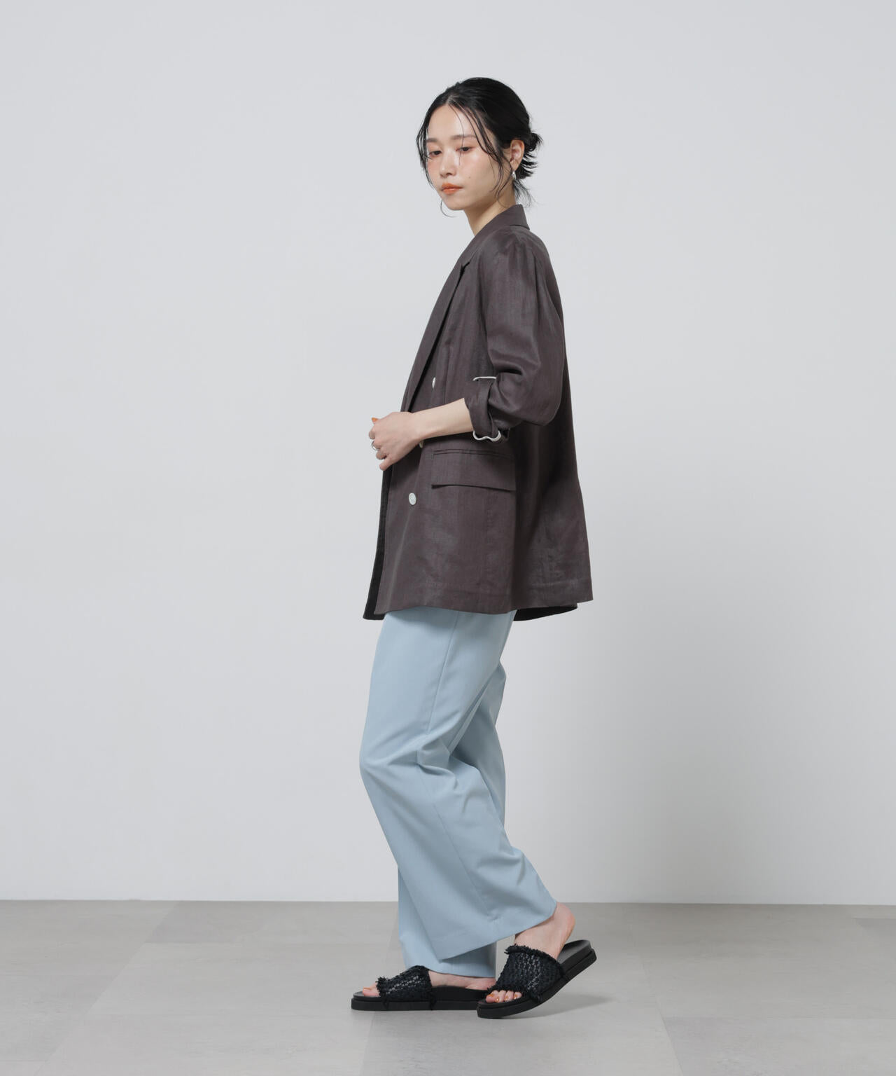 European Flax ダブル6Bジャケット(セットアップ可) 6696116307