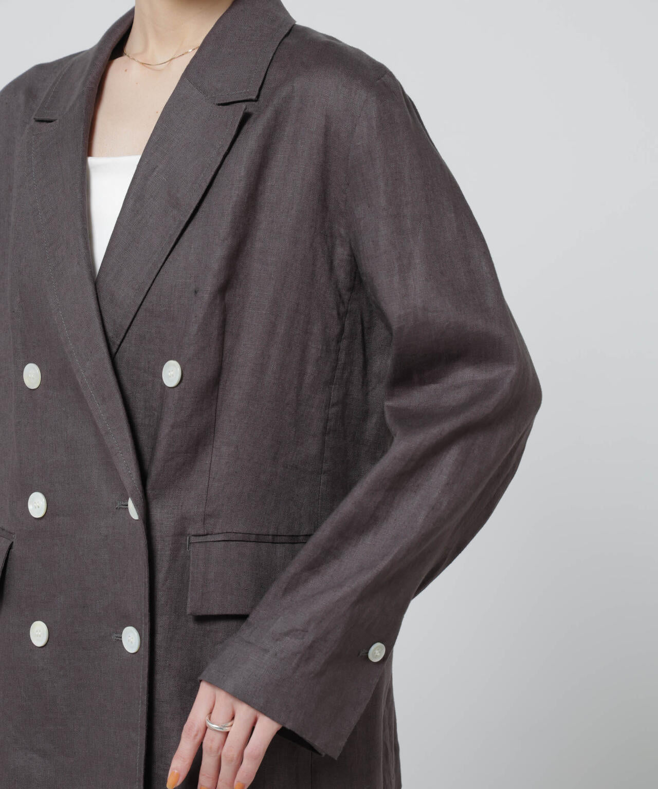 European Flax ダブル6Bジャケット(セットアップ可) 6696116307