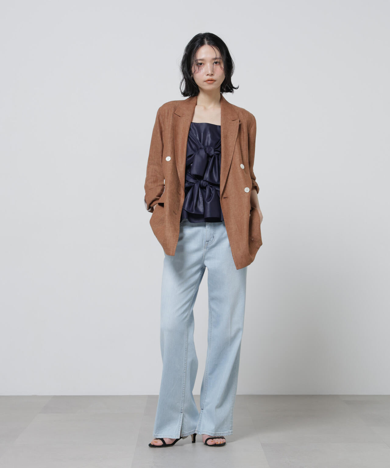 European Flax ダブル6Bジャケット(セットアップ可) 6696116307