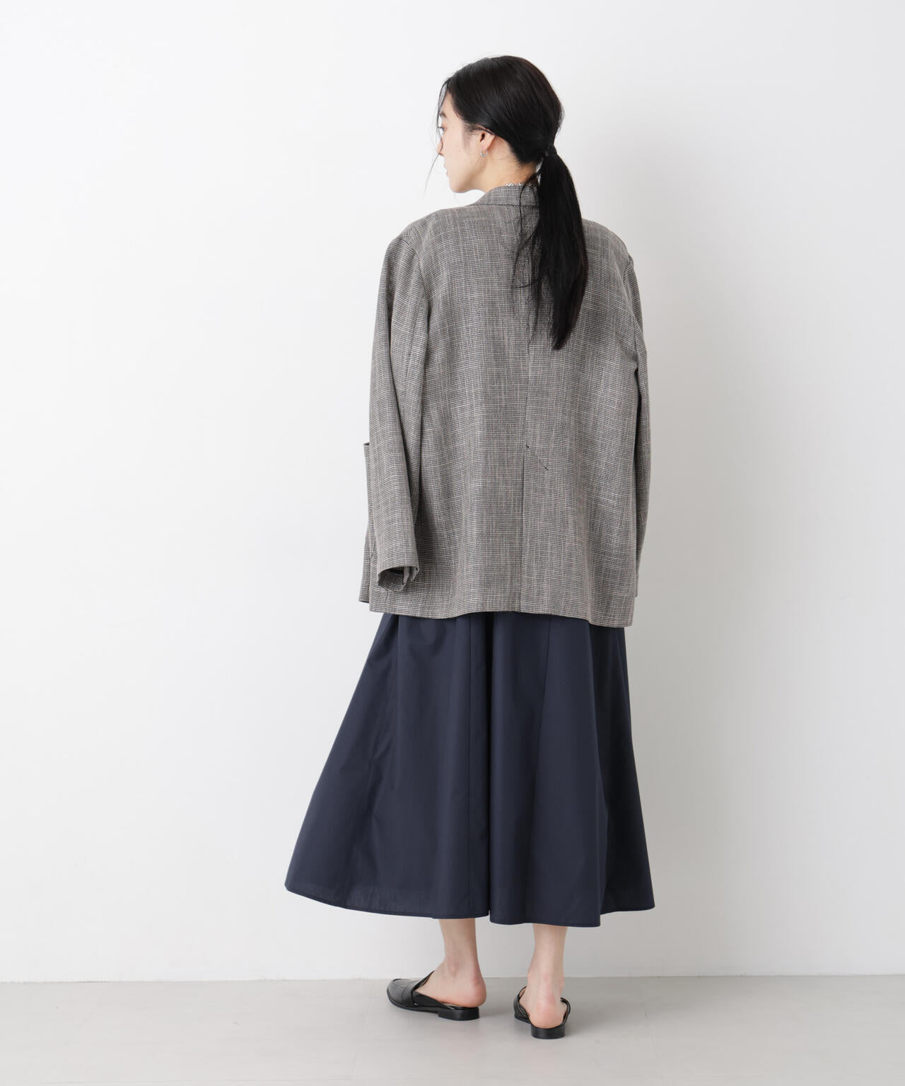 カラミ織りダブルジャケット(セットアップ可) 6696116313