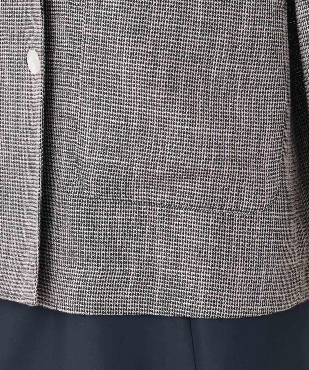 カラミ織りダブルジャケット(セットアップ可) 6696116313